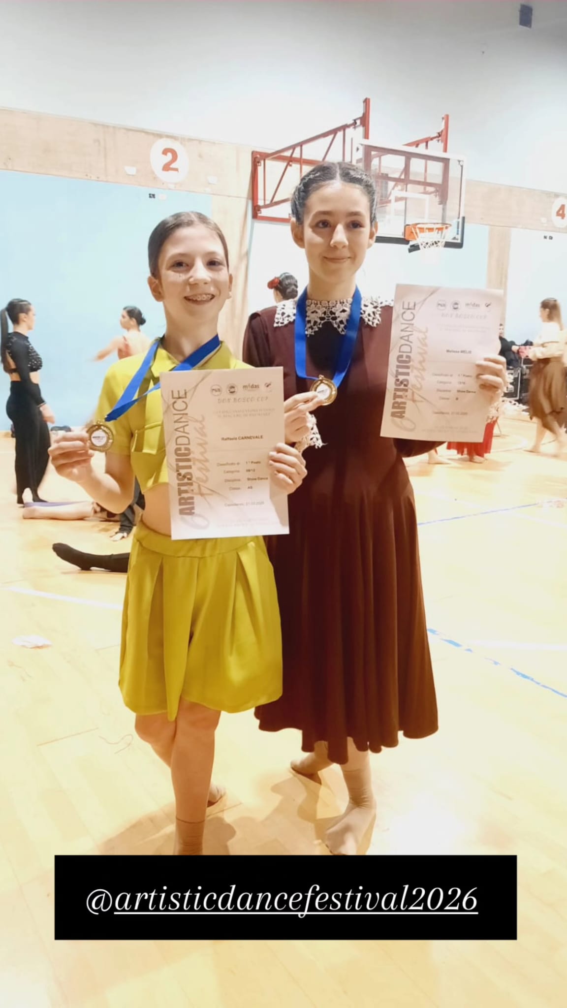 Allieve di Own Style Dance Studio premiate all'Artistic Dance Festival Don Bosco Cup MIDAS