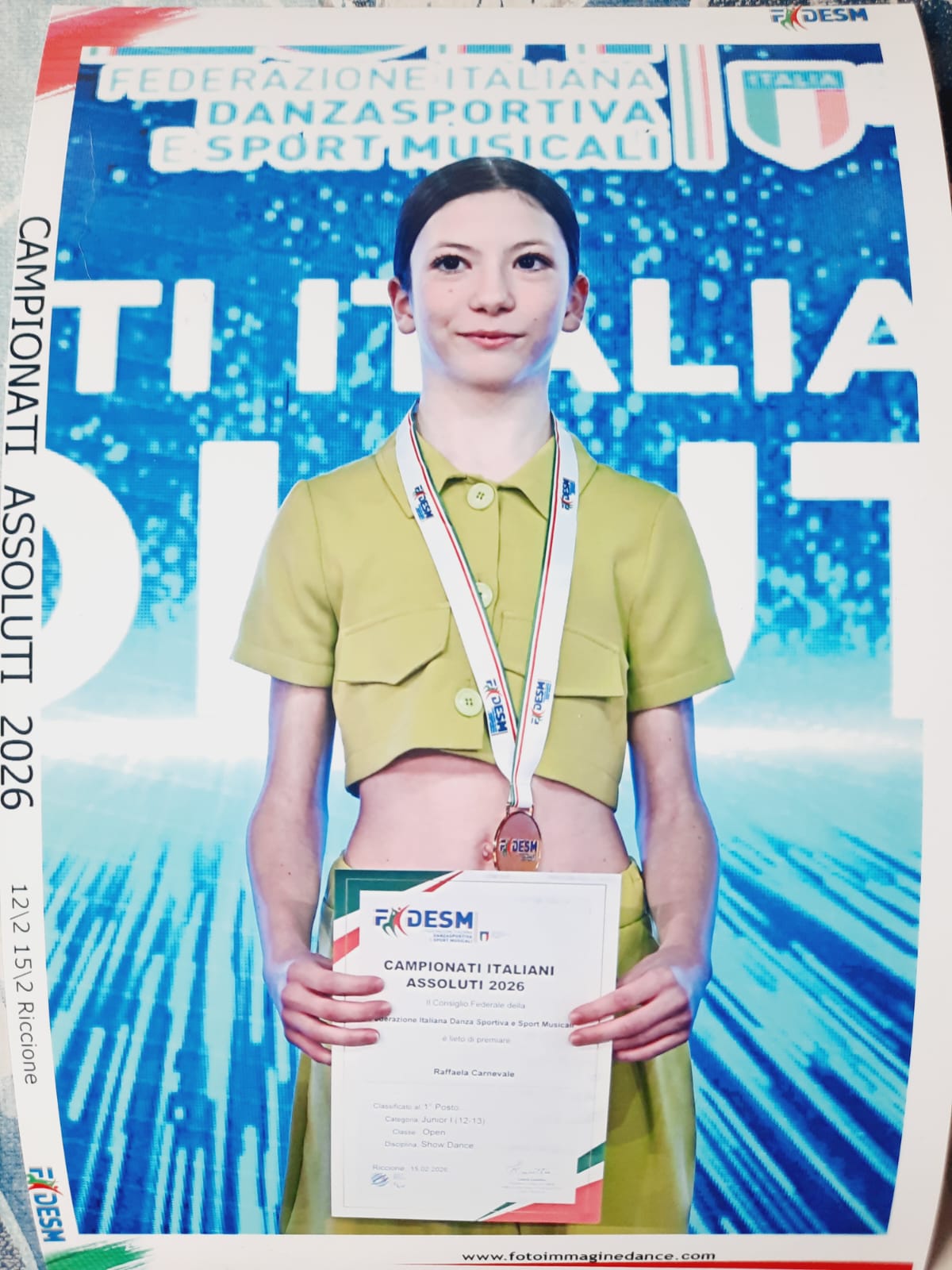 Momento di squadra di Own Style Dance Studio ai Campionati Assoluti FIDESM di Riccione