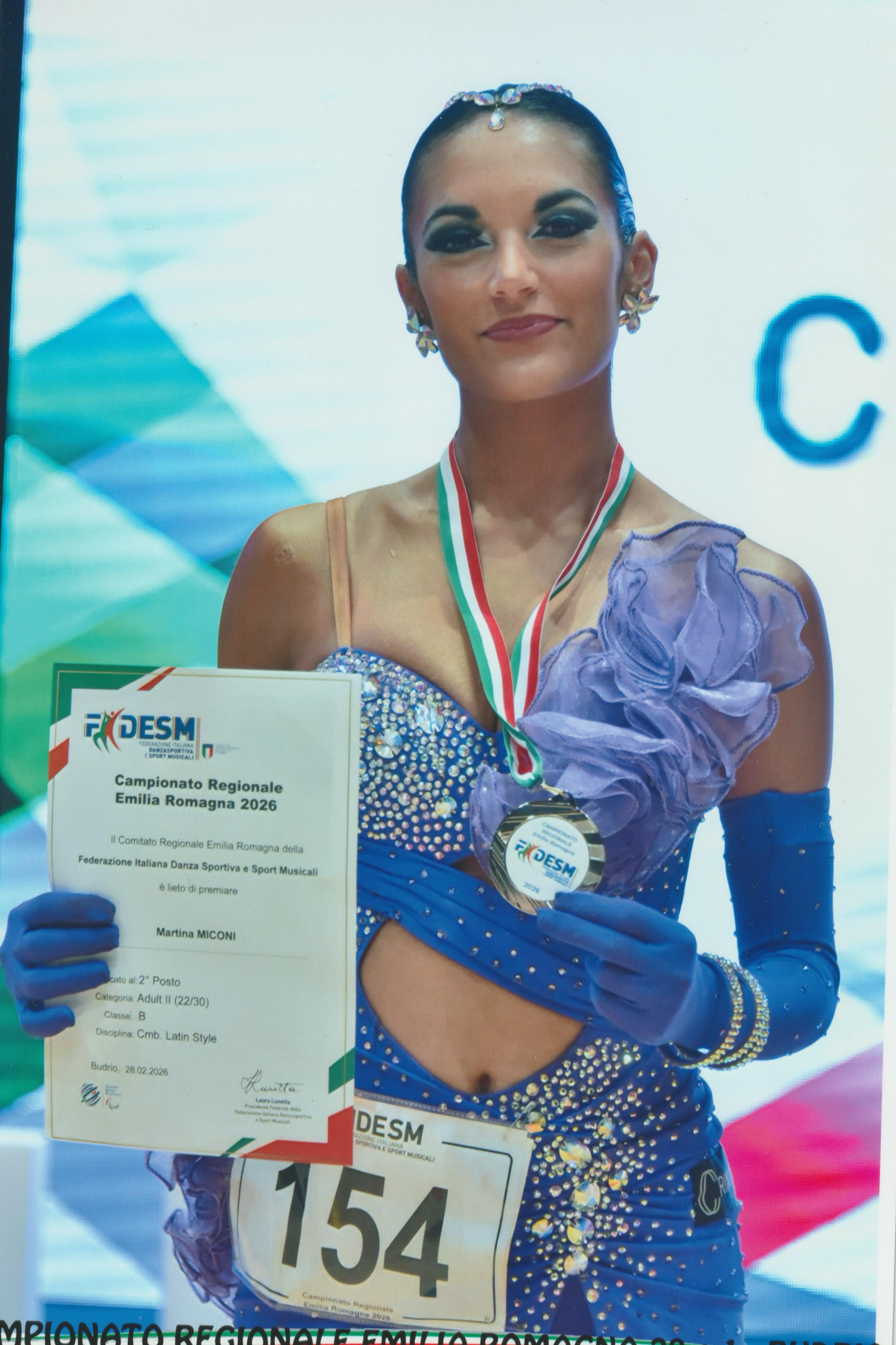 Ballerini della scuola di ballo di San Lazzaro di Savena in gara al Campionato Regionale 2026